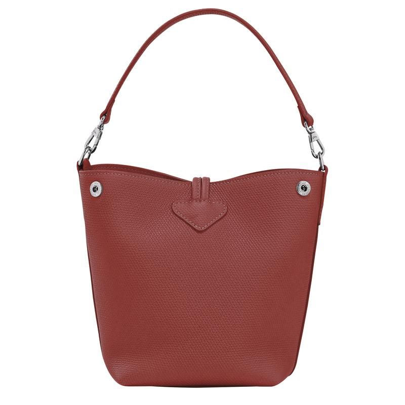 商品Longchamp|珑骧 Le Roseau系列超小号女士栗色皮革手提包 10279HFP404,价格¥4596,第6张图片详细描述