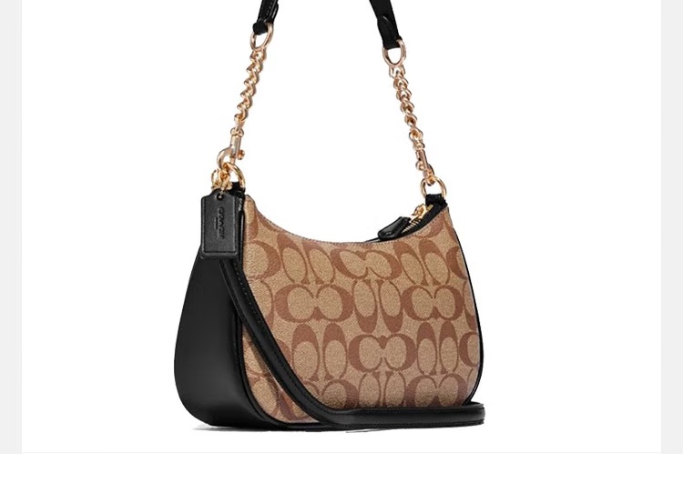 商品[国内直发] Coach|COACH 奥莱款女士PVC配皮单肩斜挎手提包 CA548IMCBI,价格¥2008,第3张图片详细描述