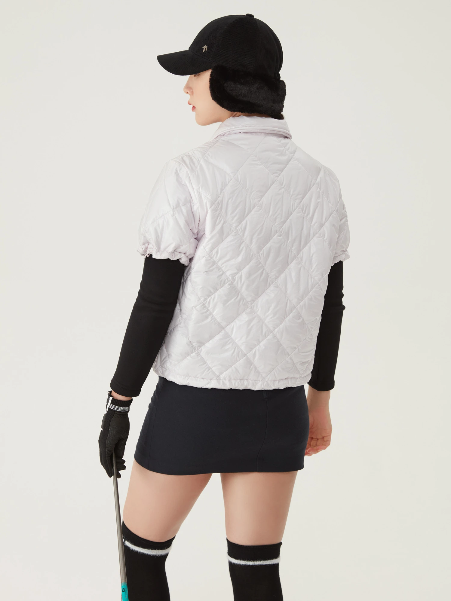 商品【预售商品15天发货】 DESCENTE|GOLF女性短袖绗缝羽绒外套轻便时尚 DO42WFDJO5-LICG,价格¥1596,第12张图片详细描述