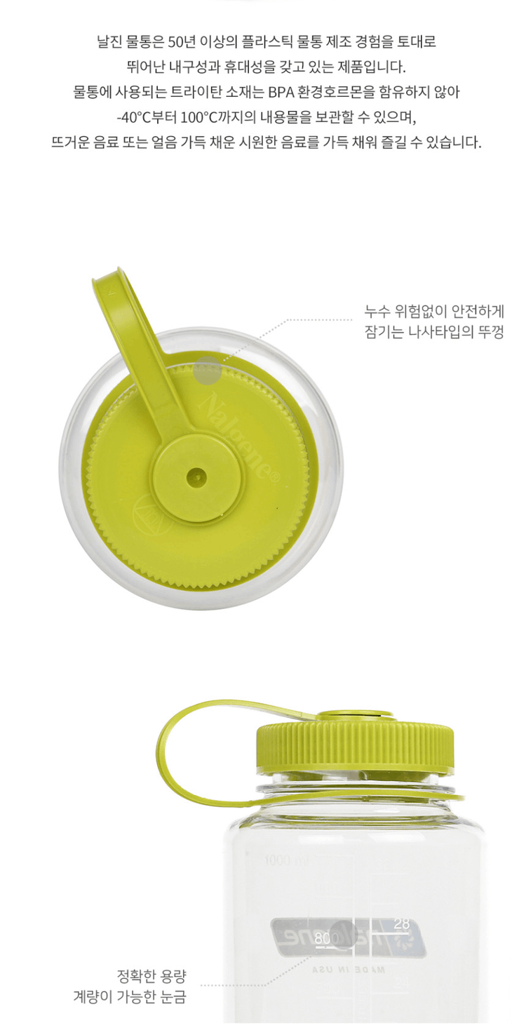 商品Minimal Works|【Brilliant|包邮包税】极简主张迷你工坊 X Nalgene 透明绿水壶 6546122520,价格¥236,第7张图片详细描述