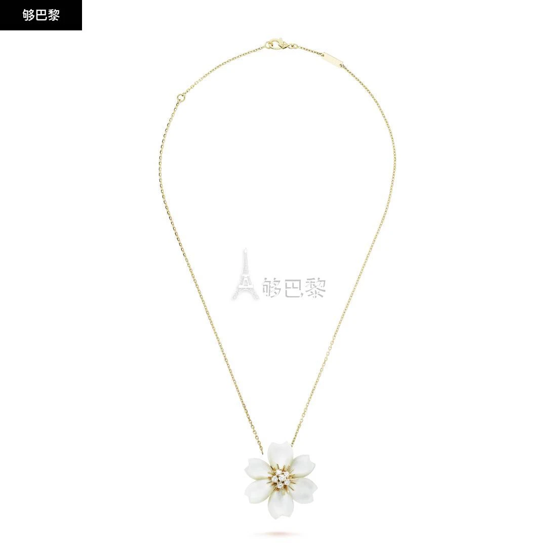 商品Van Cleef & Arpels|包邮包税【预售7天发货】 VCA梵克雅宝 23秋冬 女士 吊坠 Rose de Noël吊坠胸针，小号款式 VCARD30300,价格¥155147,第3张图片详细描述