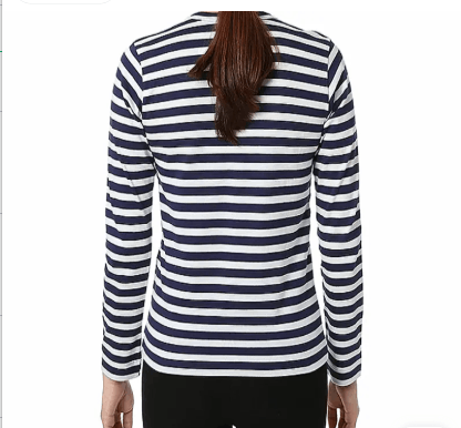 商品Comme des Garcons|CDG PLAY 川久保玲亮条纹长袖T恤男女同款（澳门仓发货）,价格¥922,第3张图片详细描述