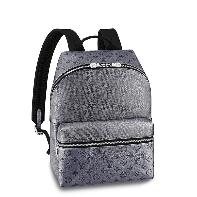 商品Louis Vuitton|预售十天 Louis Vuitton/路易威登 22春夏新款DISCOVERY系列 男士小号灰色老花帆布配皮银扣双肩背包M30835,价格¥19261,第2张图片详细描述