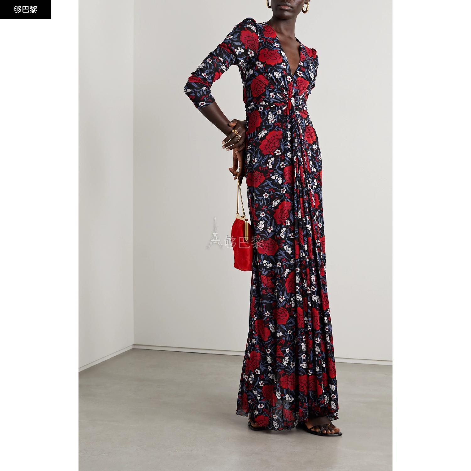 商品Diane von Furstenberg|【特惠6.0折】包邮包税【预售7天发货】 DIANE VON FURSTENBERG 23秋冬 女士 连衣裙 Adara 垂坠花卉印花弹力网布超长连衣裙 1647597289317290 DVFDL4Q033PFFFT ,价格¥3811,第5张图片详细描述