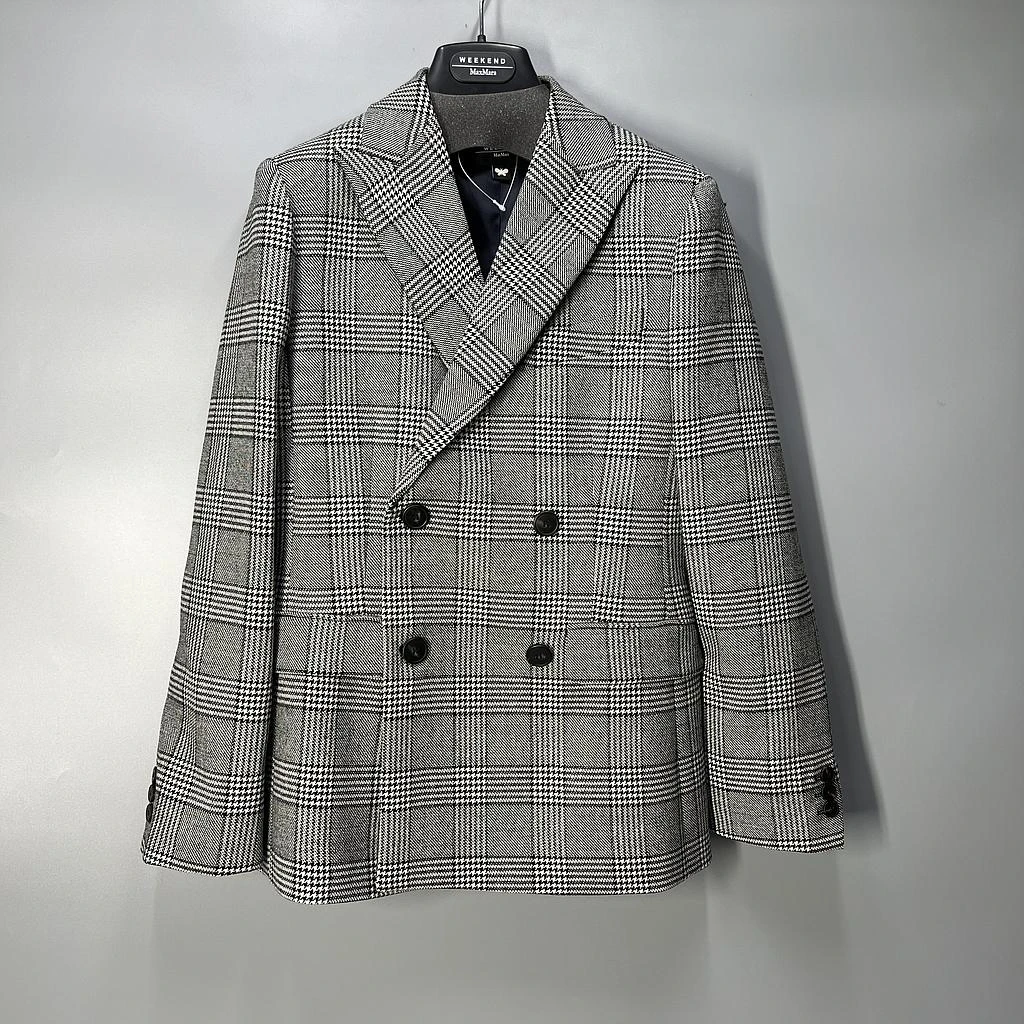 商品Weekend Max Mara|WEEKEND MAX MARA 格纹女士西装 0460529650-BRONTE-001,价格¥2325,第1张图片详细描述