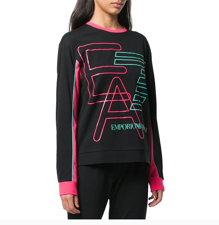 商品Emporio Armani|EMPORIO ARMANI 黑色女士卫衣/帽衫 3GTM57-J39Z-1200,价格¥567,第5张图片详细描述