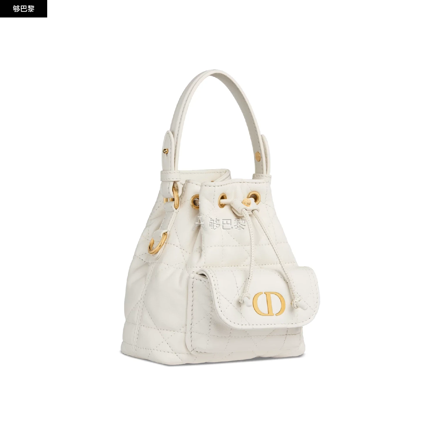 商品Dior|【预售】 迪奥 25春夏 女士 手提包 微型 Dior Caro 水桶包 S5250UNOZ_M030 ,价格¥24782,第4张图片详细描述