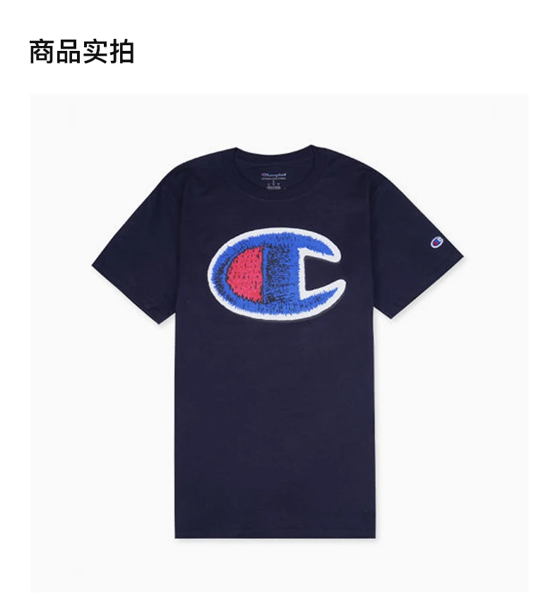 商品[国内直发] CHAMPION|CHAMPION 藏蓝色男士T恤 GT23H-586317-031,价格¥79,第4张图片详细描述