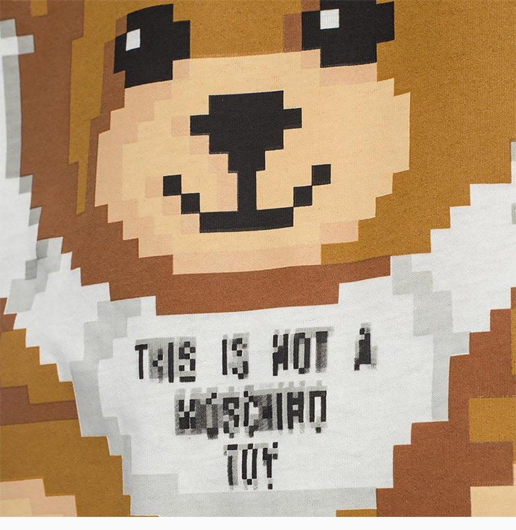商品Moschino|Moschino 莫斯奇诺 女士白色小熊T恤 A0776-9140-1002,价格¥1009,第8张图片详细描述