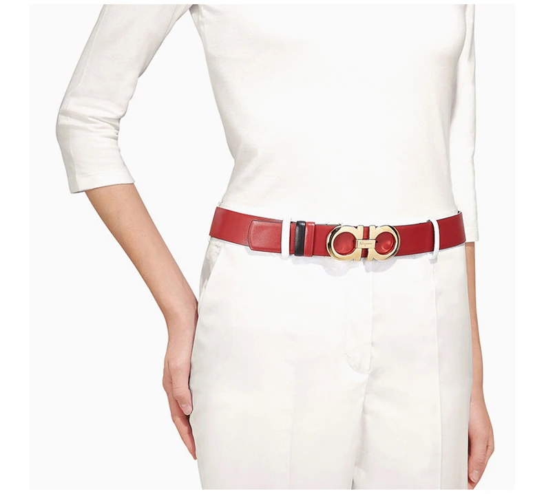 商品Salvatore Ferragamo|SALVATORE FERRAGAMO 红色女士腰带 23-A564-564326,价格¥1834,第8张图片详细描述