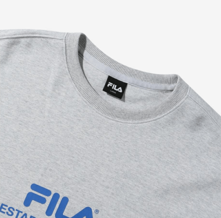 商品Fila|【享贝家】FILA男士宽松圆领运动休闲卫衣灰色FS2POD3212X-SGE（特价活动款）,价格¥156,第7张图片详细描述