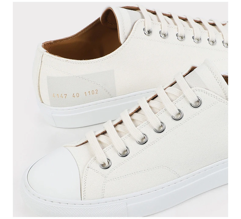 商品[国内直发] Common Projects|COMMON PROJECTS 女士白色帆布休闲运动鞋 4147-1102,价格¥1138,第6张图片详细描述