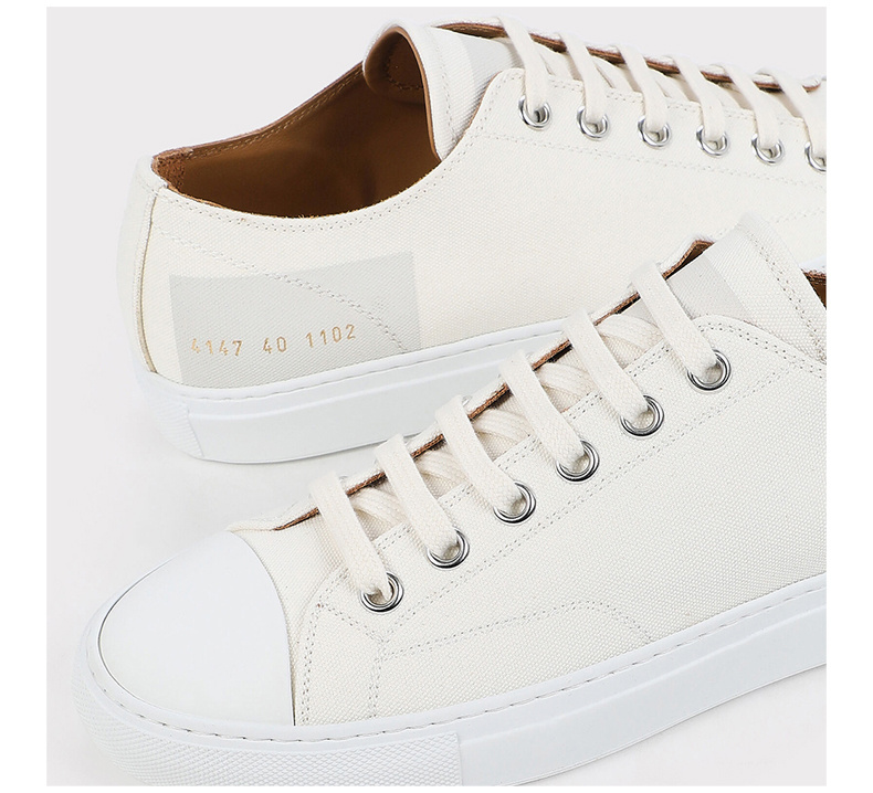 商品[国内直发] Common Projects|COMMON PROJECTS 女士白色帆布休闲运动鞋 4147-1102,价格¥1053,第6张图片详细描述