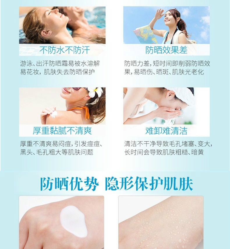 商品ANESSA|【2件包邮装】ANESSA/安热沙 安耐晒 防晒防水隔离乳SPF50+ 90ml*2（新款）,价格¥461,第6张图片详细描述