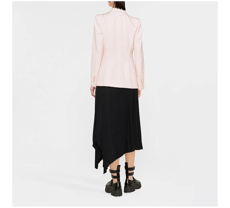 商品[国内直发] Alexander McQueen|ALEXANDER MCQUEEN 女士粉色巴拉提亚羊毛垂坠下摆夹克 708833-QJAAC-9066,价格¥7686,第7张图片详细描述