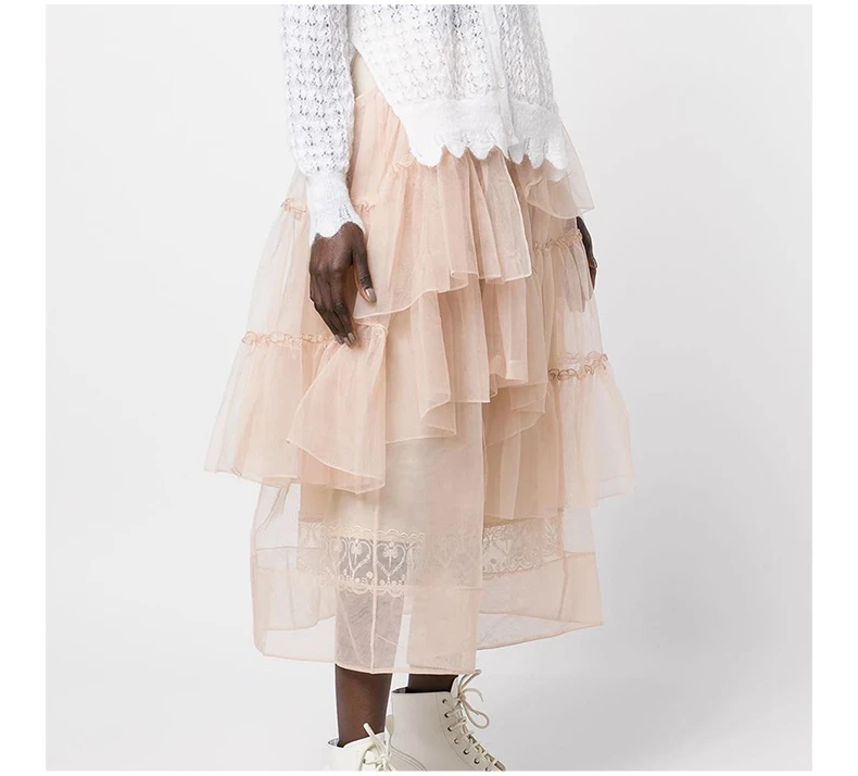 商品Simone Rocha|SIMONE ROCHA 女粉色女士半裙 30410035-NUDE,价格¥4799,第5张图片详细描述