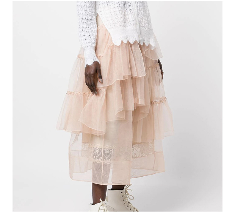 商品Simone Rocha|SIMONE ROCHA 女粉色女士半裙 30410035-NUDE,价格¥4207,第7张图片详细描述