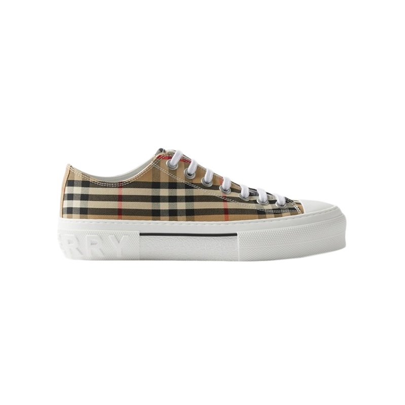 商品Burberry|【现货】博柏利 女士经典米色格纹印花棉质运动鞋-80505061PZNSDBEISI,价格¥2961,第4张图片详细描述