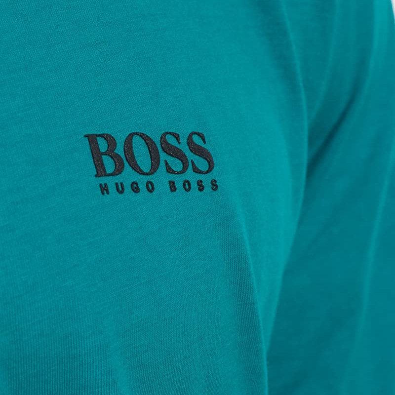 商品Hugo Boss|HUGO BOSS 男士青色圆领长袖T恤 TOGN-50240164-353,价格¥450,第4张图片详细描述