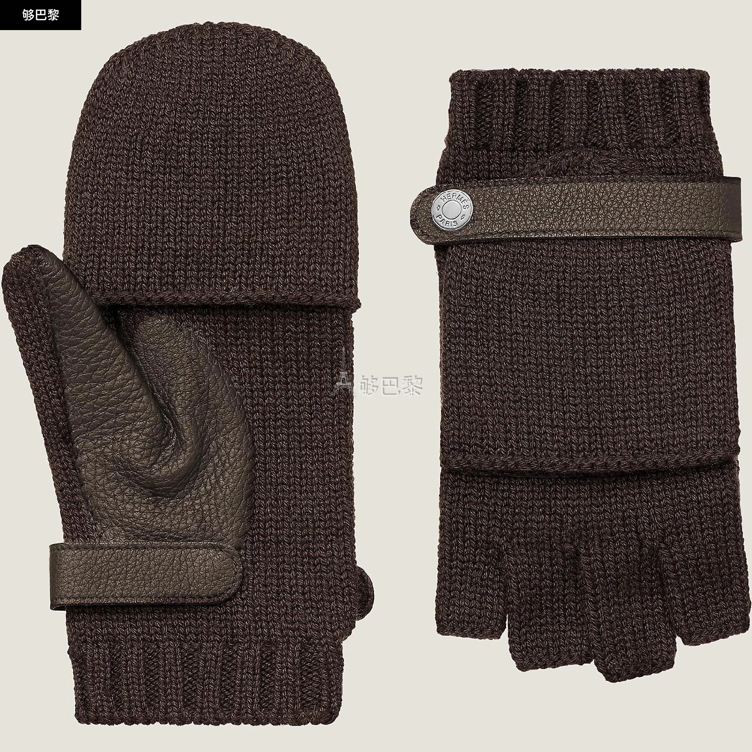 商品Hermes|【预售】 爱马仕 24秋冬 男士 手套 Moufles Lionel H162052G M2M,价格¥5162,第2张图片详细描述