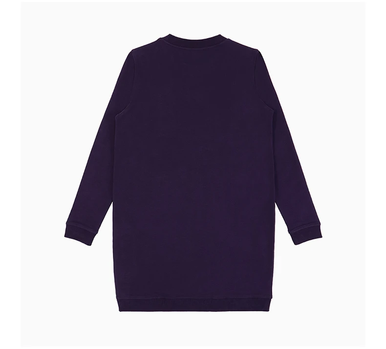 商品[国内直发] Moschino|MOSCHINO 女士紫色棉质长款卫衣 W584705-E1861-W14,价格¥1875,第5张图片详细描述