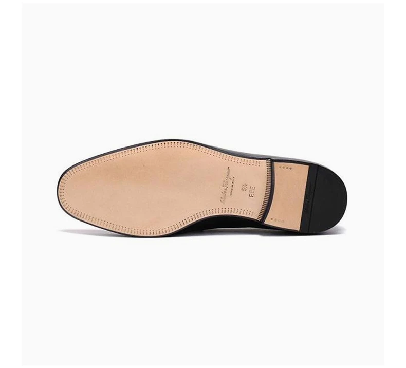 商品Salvatore Ferragamo|SALVATORE FERRAGAMO 男士黑色牛皮乐福鞋皮鞋 0696061,价格¥2195,第8张图片详细描述
