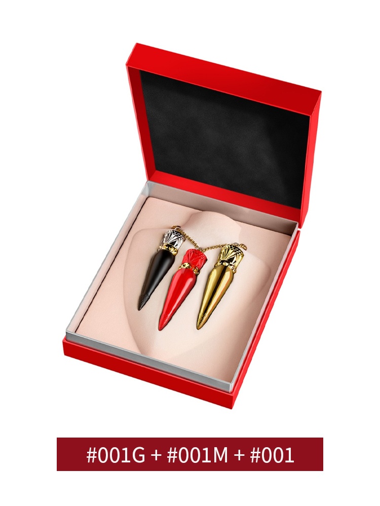 商品Christian Louboutin|路铂廷女王权杖口红套装礼盒3件套 001哑光+缎光+奢润,价格¥876,第5张图片详细描述