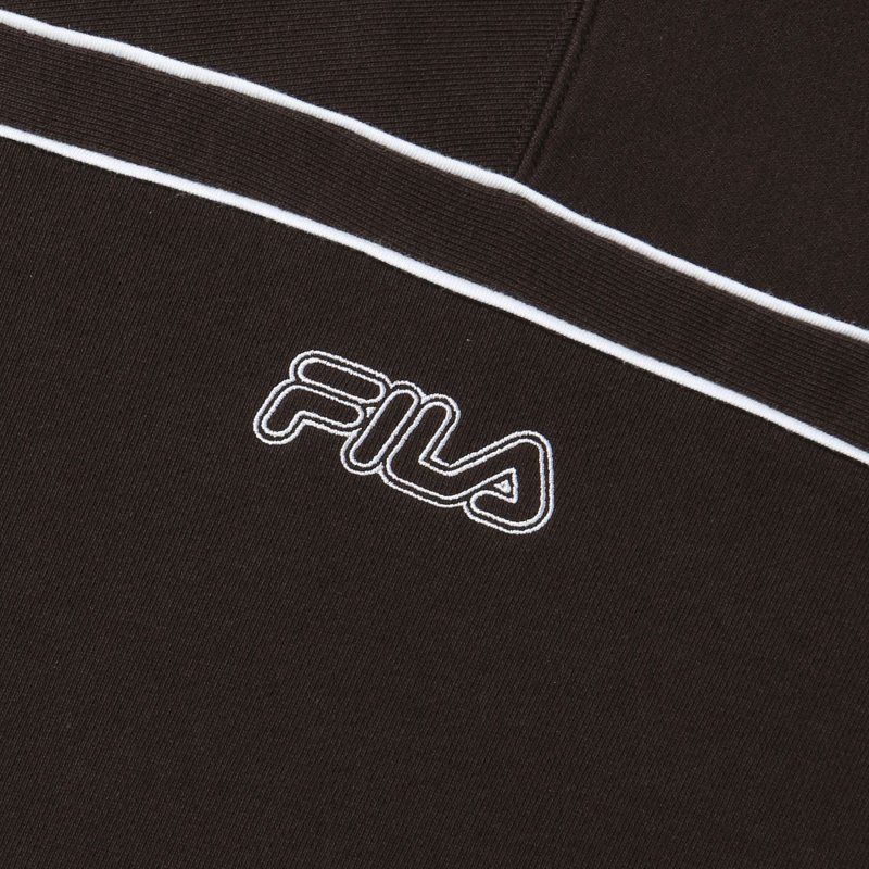 商品Fila|【享贝家】FILA男士宽松圆领运动衫卫衣深棕色FS2POD3115X-BCF（特价活动款）,价格¥178,第6张图片详细描述