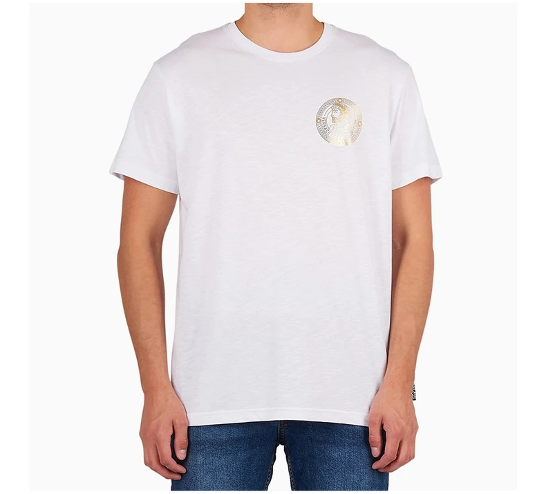 商品[国内直发] Versace|VERSACE JEANS COUTURE 白色男士T恤 B3GUA7TC-30212-003,价格¥707,第5张图片详细描述