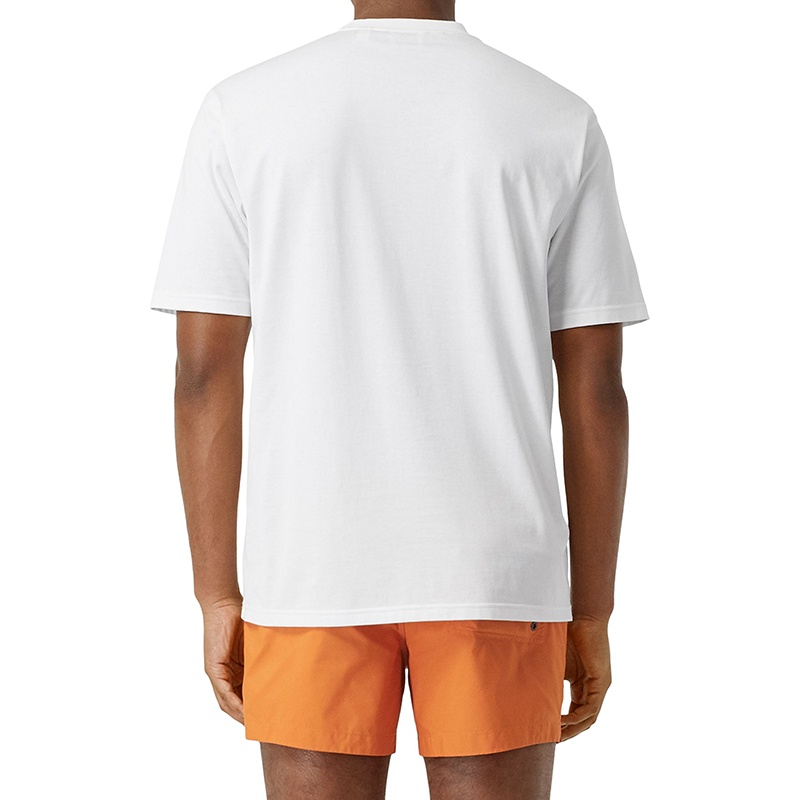 商品Burberry|现货BURBERRY/博柏利 经典款 男女同款白色棉质圆领T恤80223081,价格¥1381,第5张图片详细描述