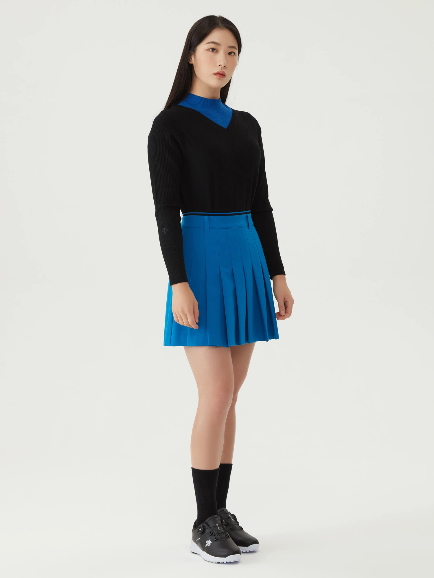 商品【预售商品15天发货】 DESCENTE|高尔夫女性松紧带细节百褶裙优雅 DO32WFSK93-MLGG,价格¥1025,第12张图片详细描述