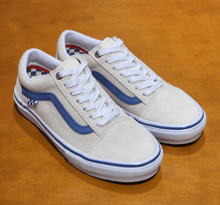 商品Vans|【享贝家】Vans Ols Skool 低帮休闲板鞋 男女同款 白蓝 VN0A5FCBACV（预售，一周后发货）,价格¥301,第6张图片详细描述