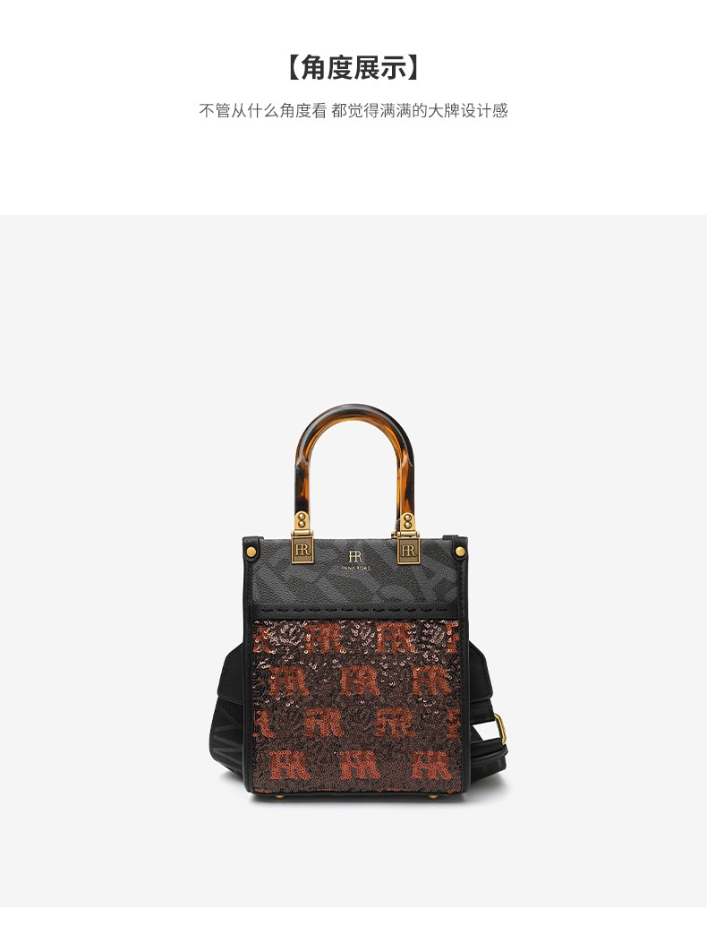 商品[国内直发] FANY ROAD|FANYROAD新款女包欧美经典女士手提斜挎包高级感琴谱包女士包,价格¥337,第14张图片详细描述