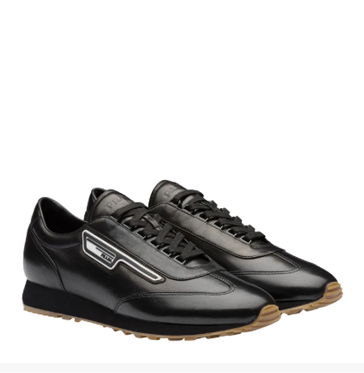 商品Prada|Prada 普拉达 男士黑色纳帕皮革休闲运动鞋 2EG286-072-F0002,价格¥4006,第5张图片详细描述
