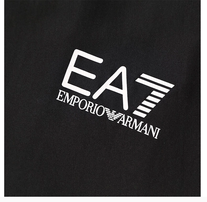 商品Emporio Armani|EMPORIO ARMANI 男士黑色飞行员夹克尼龙夹克 3HPB03-PN28Z-1200,价格¥965,第7张图片详细描述