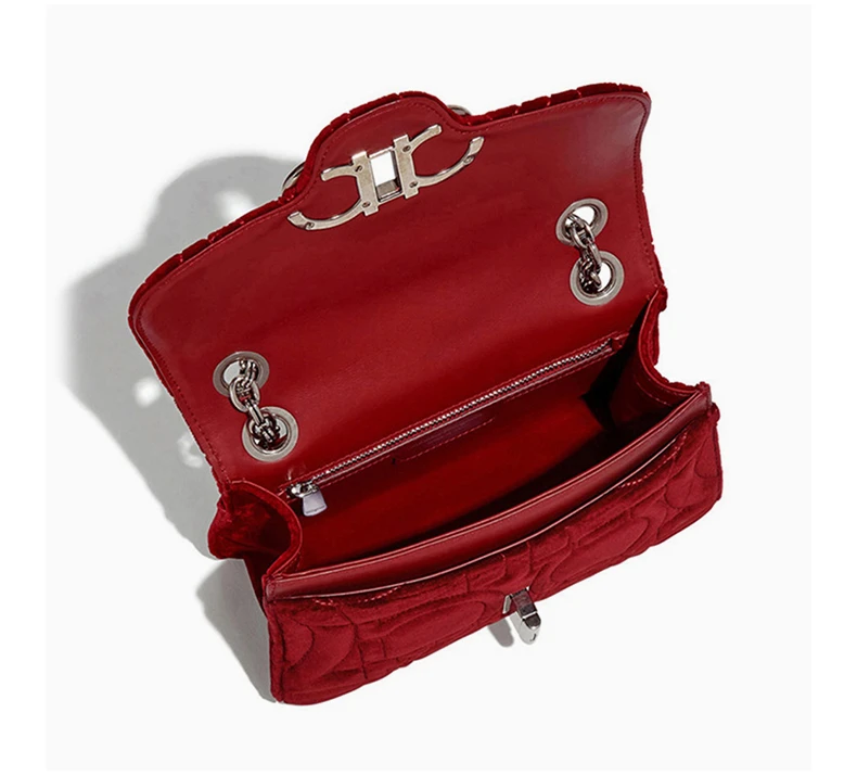 商品[国内直发] Salvatore Ferragamo|Salvatore Ferragamo 菲拉格慕 女士红色单肩包斜挎包 21-H248-695982,价格¥4117,第7张图片详细描述