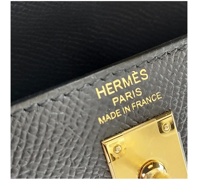 商品[国内直发] Hermes|HERMES 女士黑色手提包 KELLY25E-BLACK-GO,价格¥264677,第7张图片详细描述
