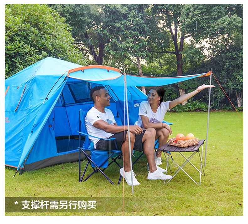 商品[国内直发] MobiGarden|户外公园野露营全自动速开3-4人防雨大空间帐篷 零动家庭版,价格¥694,第25张图片详细描述