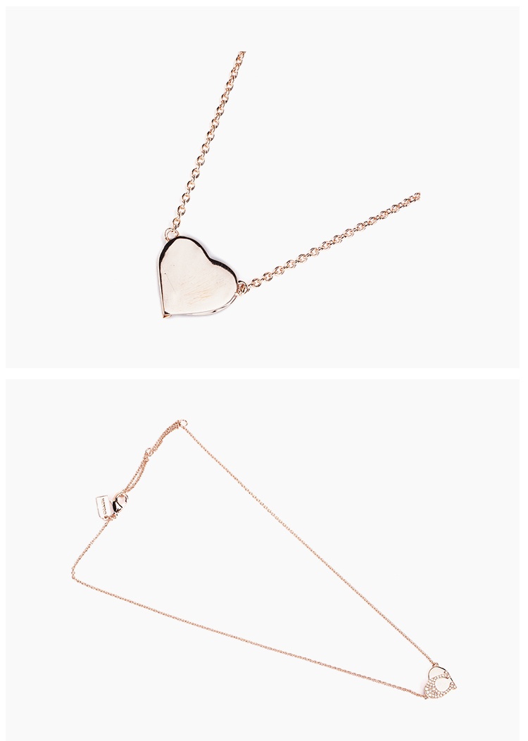 商品[国内直发] Coach|COACH/蔻驰 女士镶钻C形项链,价格¥730,第5张图片详细描述