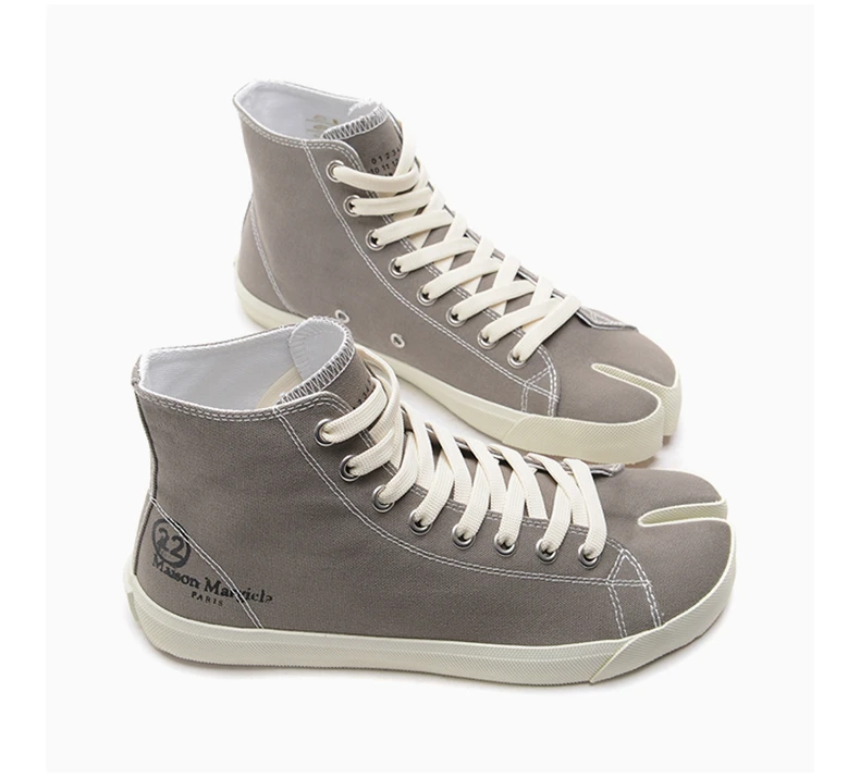 商品MAISON MARGIELA|MAISON MARGIELA 男士灰色帆布高帮运动鞋 S57WS0253-P1875T-8033,价格¥1587,第7张图片详细描述