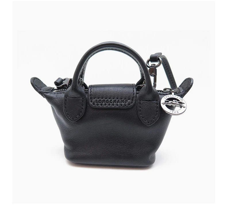 商品[国内直发] Longchamp|LONGCHAMP 女士黑色羊皮迷你手提单肩斜挎包 10099757001,价格¥1634,第5张图片详细描述