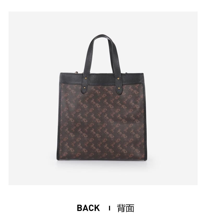 商品Coach|COACH 大号女士PVC配皮斜跨单肩托特包 89143B4SI1,价格¥2999,第6张图片详细描述