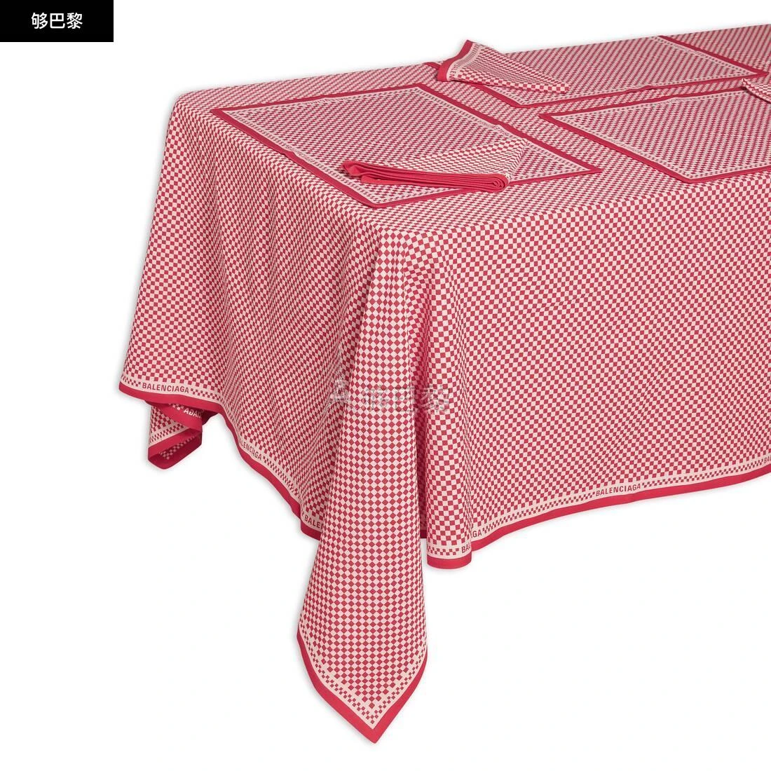 商品Balenciaga|包邮包税【预售7天发货】 BALENCIAGA巴黎世家 23秋冬 男士 家居用品 Bistro Table Set  in Red/white 683937T01146090,价格¥6557,第5张图片详细描述