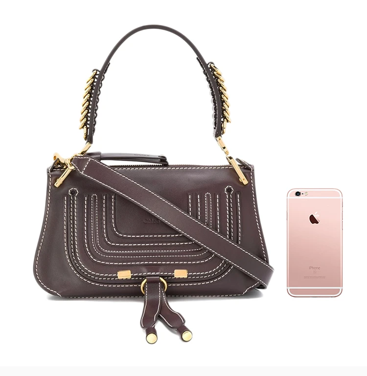 商品[国内直发] Chloé|Chloe' 蔻依 深紫色女士单肩包 C19AS148-A37-079,价格¥8462,第4张图片详细描述