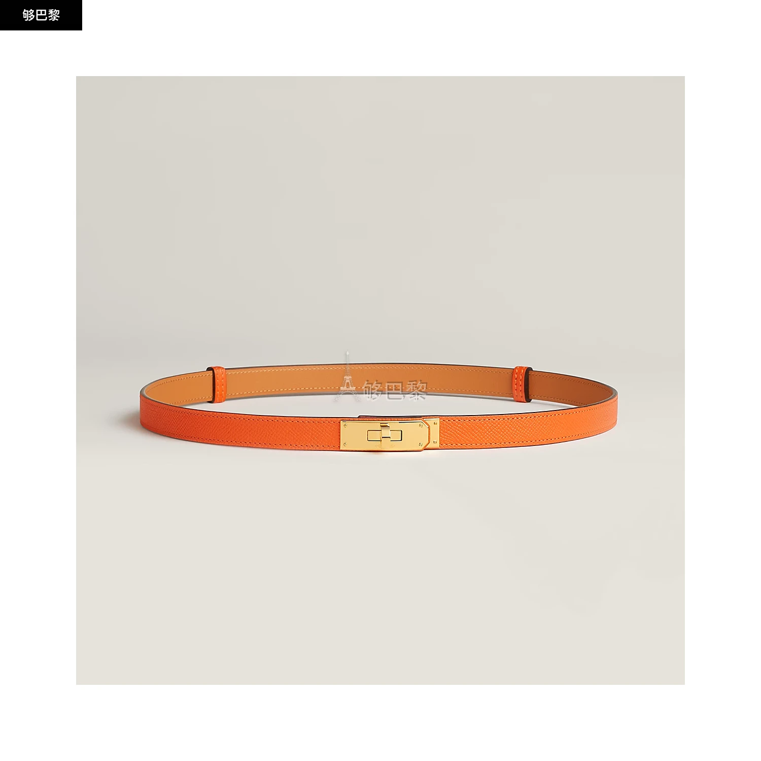 商品Hermes|【预售】 爱马仕 25春夏 女士 腰带 Ceinture Kelly 18 H069853CC9J ,价格¥10293,第2张图片详细描述