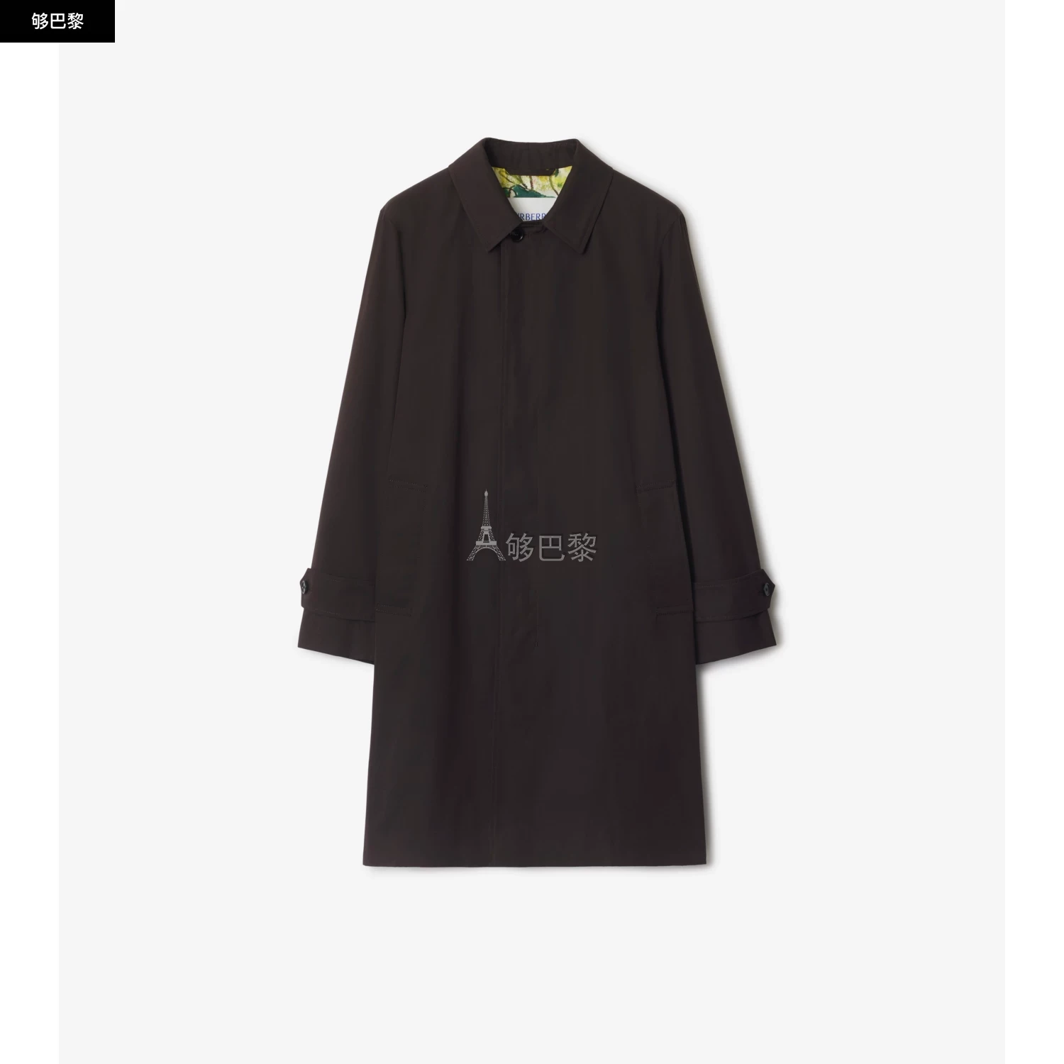 商品Burberry|【预售】 巴宝莉 25春夏 男士 风衣 海格罗夫庄园长款嘎巴甸轻便大衣 81110191 ,价格¥21284,第2张图片详细描述
