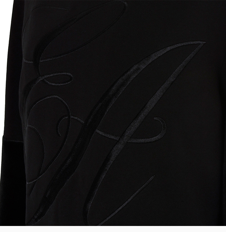 商品Emporio Armani|Emporio Armani 安普里奥 阿玛尼 女士黑色卫衣,价格¥1003,第9张图片详细描述