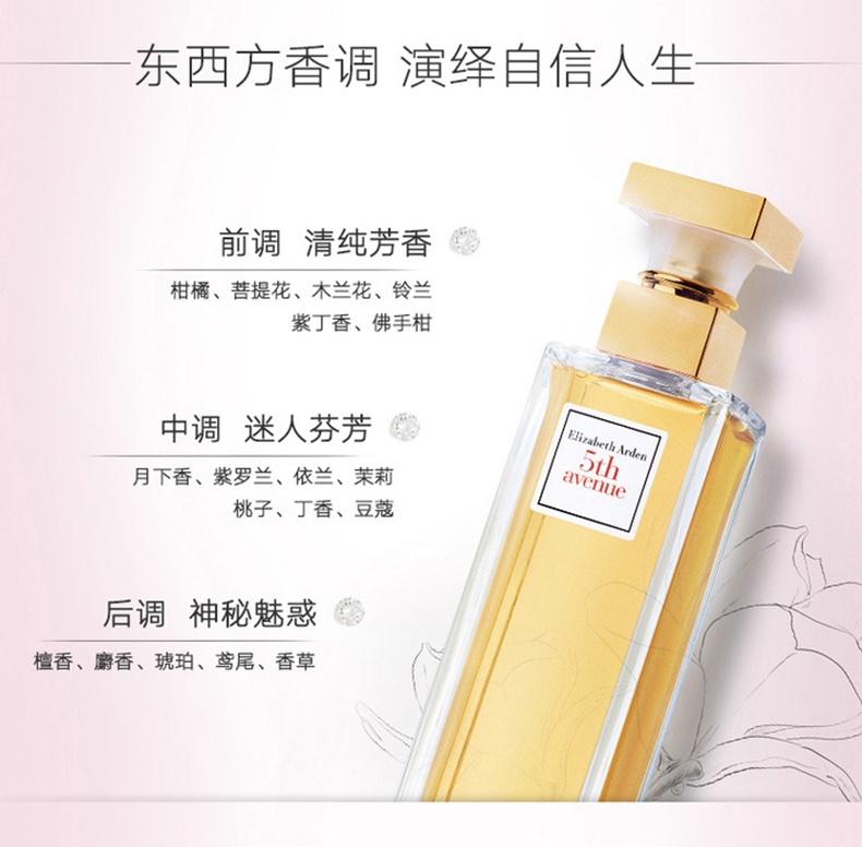 商品Elizabeth Arden|Elizabeth Arden伊丽莎白雅顿 第五大道女士香水30-75-125ml,价格¥141,第4张图片详细描述