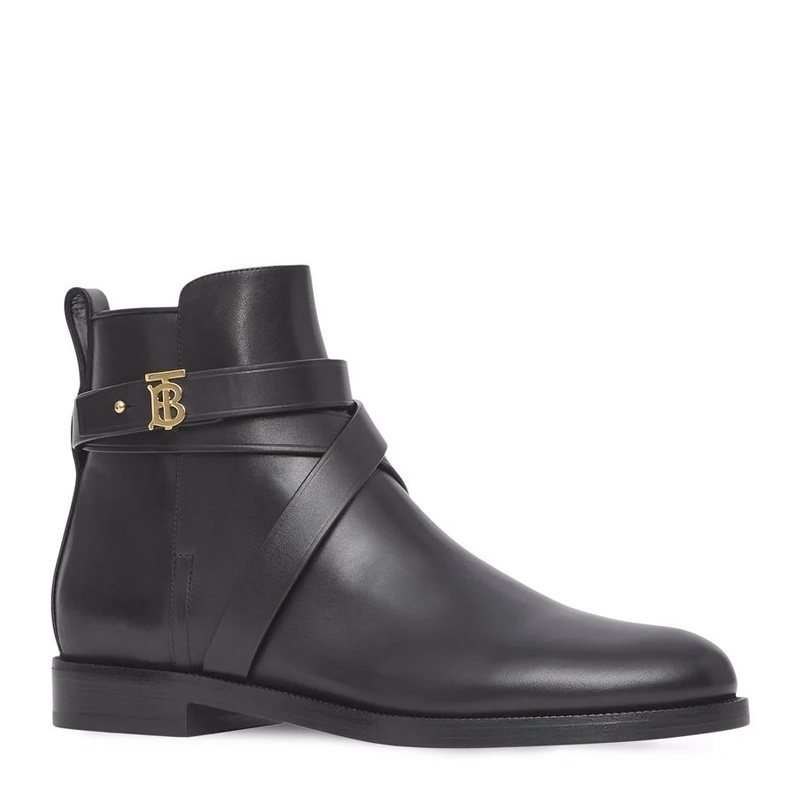商品Burberry|BURBERRY 黑色女士踝靴 8042370,价格¥3713,第4张图片详细描述