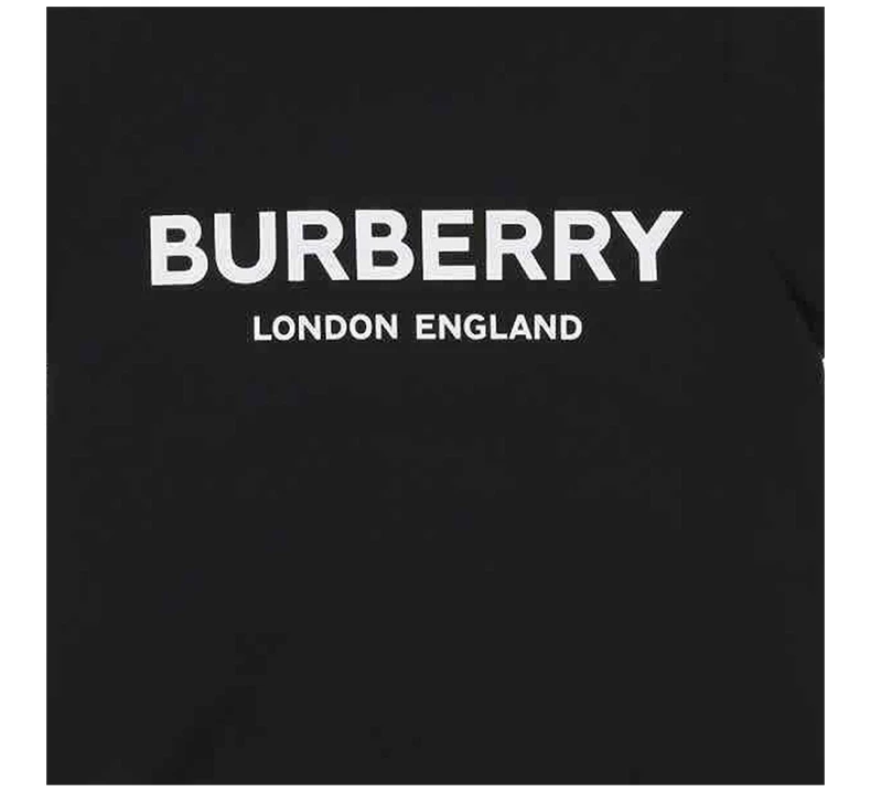 商品Burberry|Burberry 博柏利黑色棉男童T恤 8008881,价格¥604,第5张图片详细描述